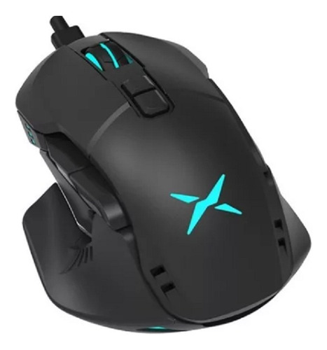 Mouse Gaming Rgb Alambrico Usb 2 Bases Delux
