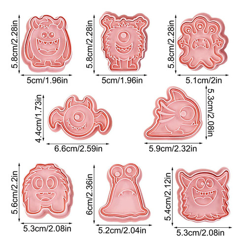 Juego De Cortadores De Galletas De Halloween Sello Cortador