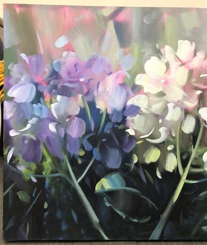 Quadro Acrílico S/tela Painel Hortências 60x80cm