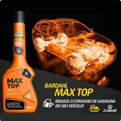 Caixa 12 Aditivo Max Top Bardahl 200ml Combustivel Gasolina