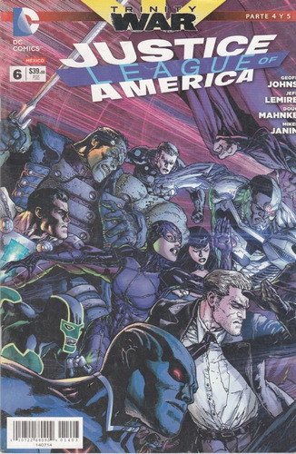 Comic Dc Justice League Of America # 6 Trinity War 