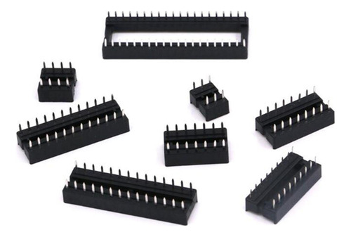 122 Pcs 2,54mm Ic Sockets Adaptador De Soldadura Tipo Aguja