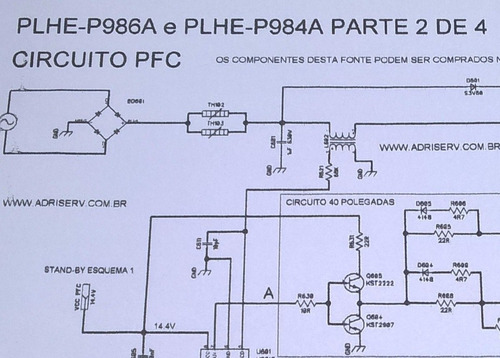 Kit Reparo Fonte Tv Philips 40pfl3605d 3805 32pfl3605