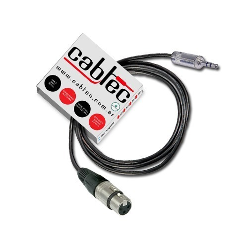 Cable Xlr Canon Hembra Miniplug Stereo Neutrik 1m Cabtec