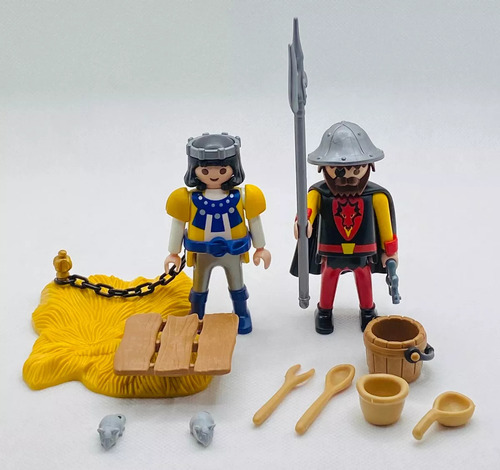 Playmobil 3328 Guardian Con Prisionero Medieval Retromx (Usado)