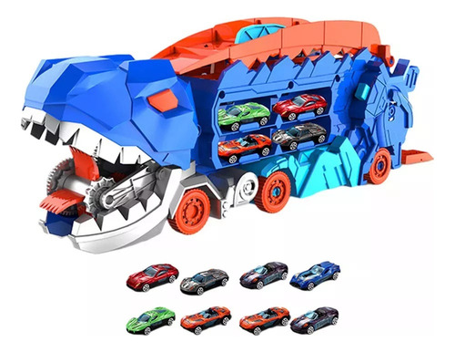 Para Camión De Dinosaurios Comiendo Coches De Juguete De
