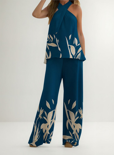 Conjunto De Pantalones De Cintura Elástica De Verano Para Mu