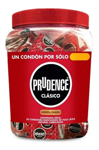 Prudence Clasico Vitrolero Preservativo 1 Caja 50 Piezas Ean*1 7502214984303