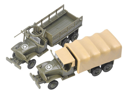 2 Piezas Simulación 1:72 4d Montar Camión Vehículo Modelo