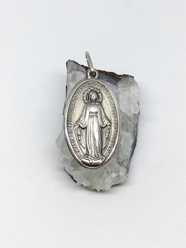 Dije Medalla En Plata 900 Virgen Milagrosa - Mikapao 