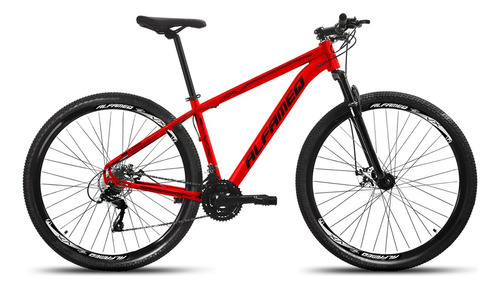 Bicicleta Aro 29 Alfameq Vx 27v Freio A Disco Hidráulico Cor Vermelho Com Preto Tamanho Do Quadro 21