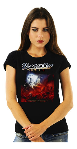 Polera Mujer Rhapsody Of Fire From Chaos To Eternity Metal I