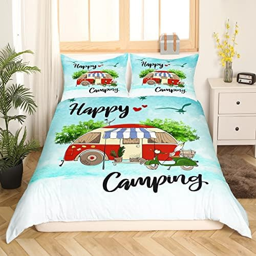 . New Ropa De Cama Temática De Camping Para Ni?os Tama?o
