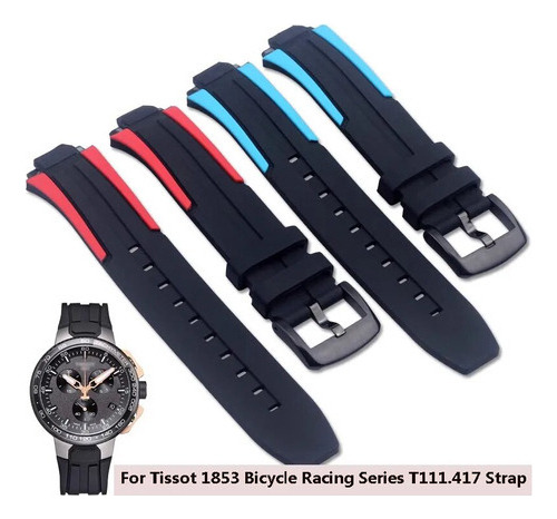 For Tissot 1853 Bicycle Racing Series T111.417 Pulsera 18mm