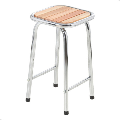 Conjunto De Mesa E 2 Bancos Cromado Para Varanda Gourmet Cor Cromada Desenho Do Tecido Das Cadeiras Liso