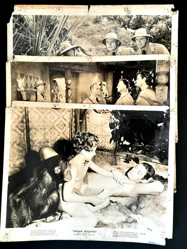 Antiguas Fotos Cine Triunfo De Tarzan Lobby Card - Germanes