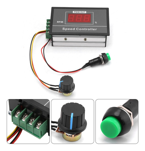 Control De Velocidad Para Motor Dc Pwm 6-60v 30a