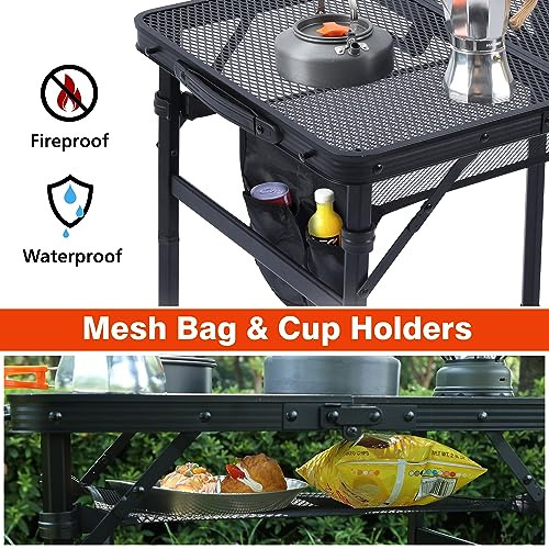 Mesa Plegable Portátil De 61 X 39 Cm Con Altura Ajustable