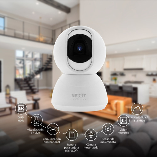 Cámara Wifi Nexxt Ahimpfi4u2 2k Qhd Ptz Smart Indoor Blanco