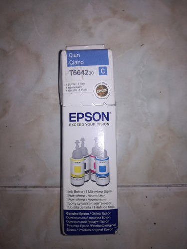 Tinta Epson T664220 Cian Original Vencida