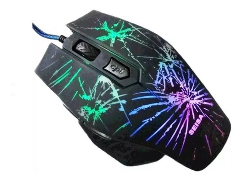 Mouse 
gamer de juego Seisa  DN-C543 negro