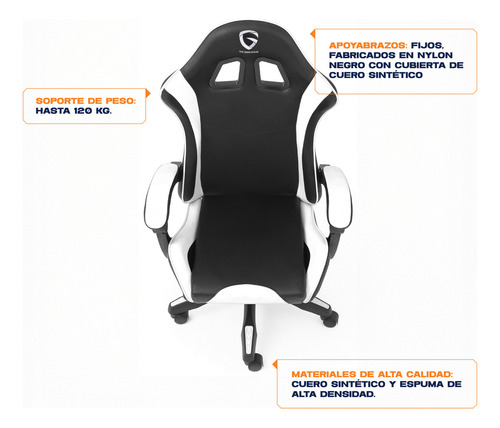 Silla Gamer Respaldo Reclinable Ergonomica The Game House