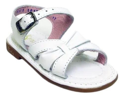 Huaraches Marca Kinder Niña 6091 Blanco #17.5 - 20.5 R