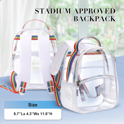 Mochila Transparente Aprobada Por Estadios, Mini Bolso ...