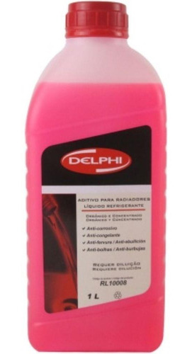 Aditivo Do Radiador Delphi Rosa Concentrado 1litro Rl10008