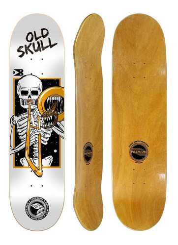 Shape Cisco Skate Fiber Decks Old Skull Trompete 7.75 Branc