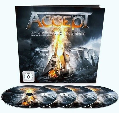 Accept Symphonic Terror Blu Ray + Dvd + 2cd Earbook