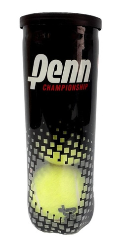 Tubo Penn Sello Negro Tenis Padel Pelota X6 Tubos