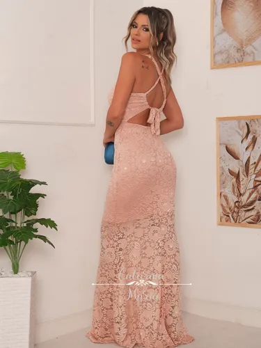 Vestido sereia hotsell rose madrinha