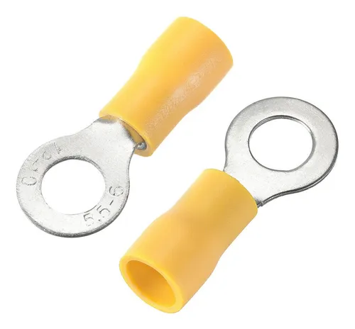 comprar Terminal Olhal 4 A 6mm Furo 6mm Rv5.5-6 Amarelo M6 - 1000pçs