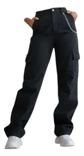 Pantalon abotonado online a los costados