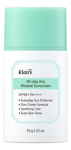 Klairs All-day Airy Spf50+pa++++ Protector Solar Mineral 35g