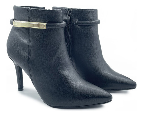 Botas Vizzano Mujer Botinetas Comfort Taco Aguja Moda Voce