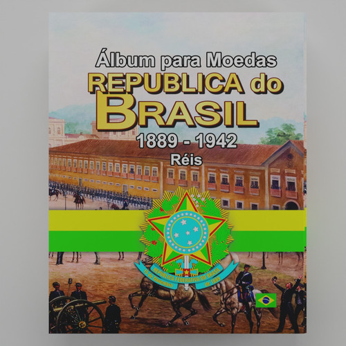 Álbum Para Moedas Republica Do Brasil 1889 A 1942 Lindo