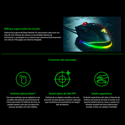 Mouse Gamer Razer Basilisk V3