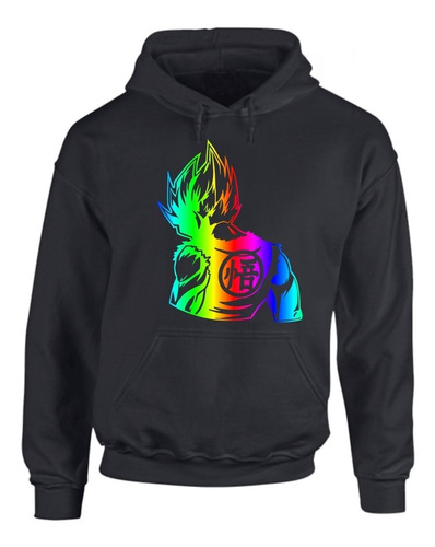 Buzo Goku Holografico Arco Iris Exclusivo Personalizado