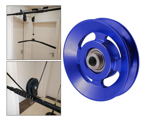 Rueda De Polea De Cojinete Universal Para 88 Mm Azul