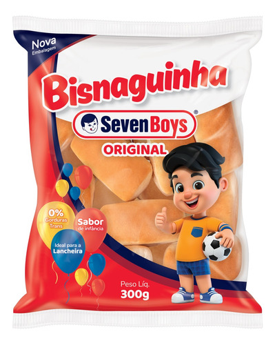 Pão Bisnaguinha Original Seven Boys Pacote 300g