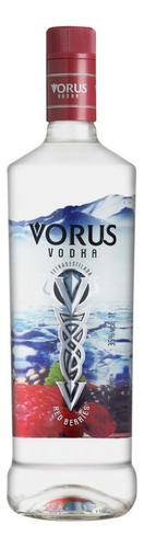 Vodka Tetradestilada Red Berries Vorus Garrafa 1l