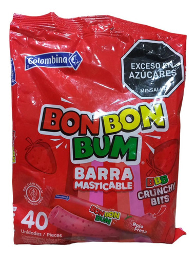 Bonbonbum Barra Masticab X40und - g a $50