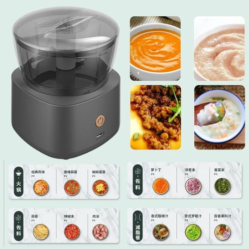 Mini Triturador E Processador De Alimentos Eletricos Potente