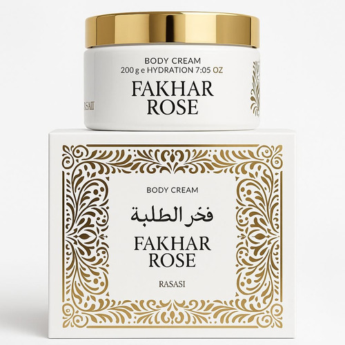 Creme Loção Hidrat Pasta Fakhar Rose 200ml Isabelle La Belle