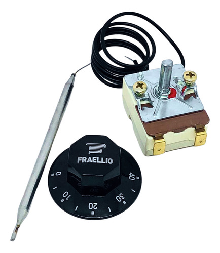 Termostato Capilar 0 A 40°c 20a 2 Pinos Com Botão - Aquario 127/220v