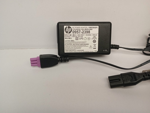 Cargador P/ Imp. Deskjet 1000 1050 2000, 30v. 333ma. Usado (Usado)