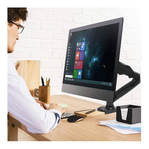 Rack Soporte Brazo Neumático Monitor 17 A 27 Klip Xtreme