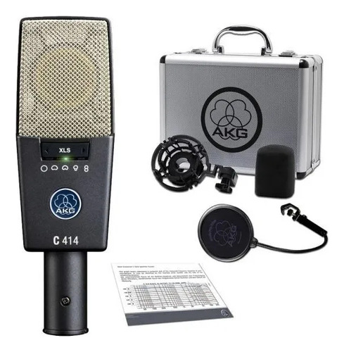 Microfone Condensador Akg C414 Xls Multi-pattern Cinza-escuro